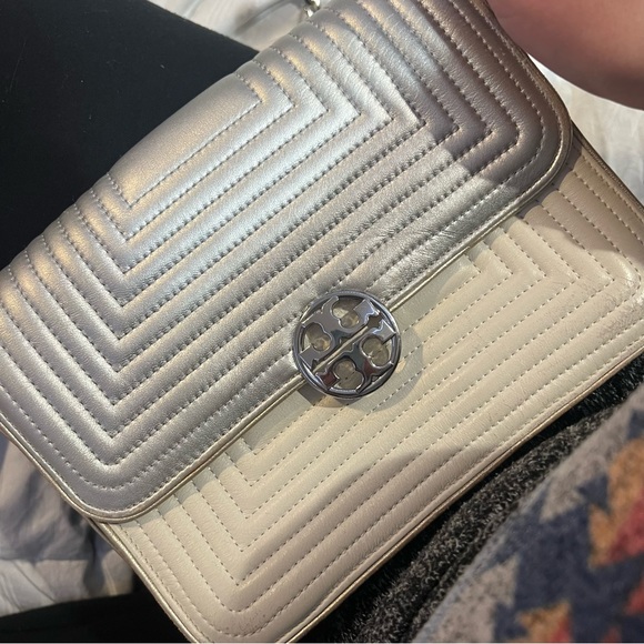 Tory Burch Luxury Trapunto Duet Chain Convertible Bag RARE - Picture 6 of 8